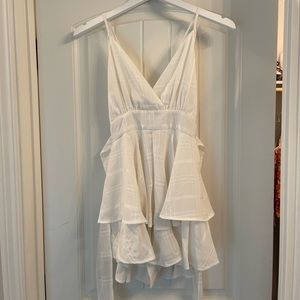 Pink Lily tie front romper!!